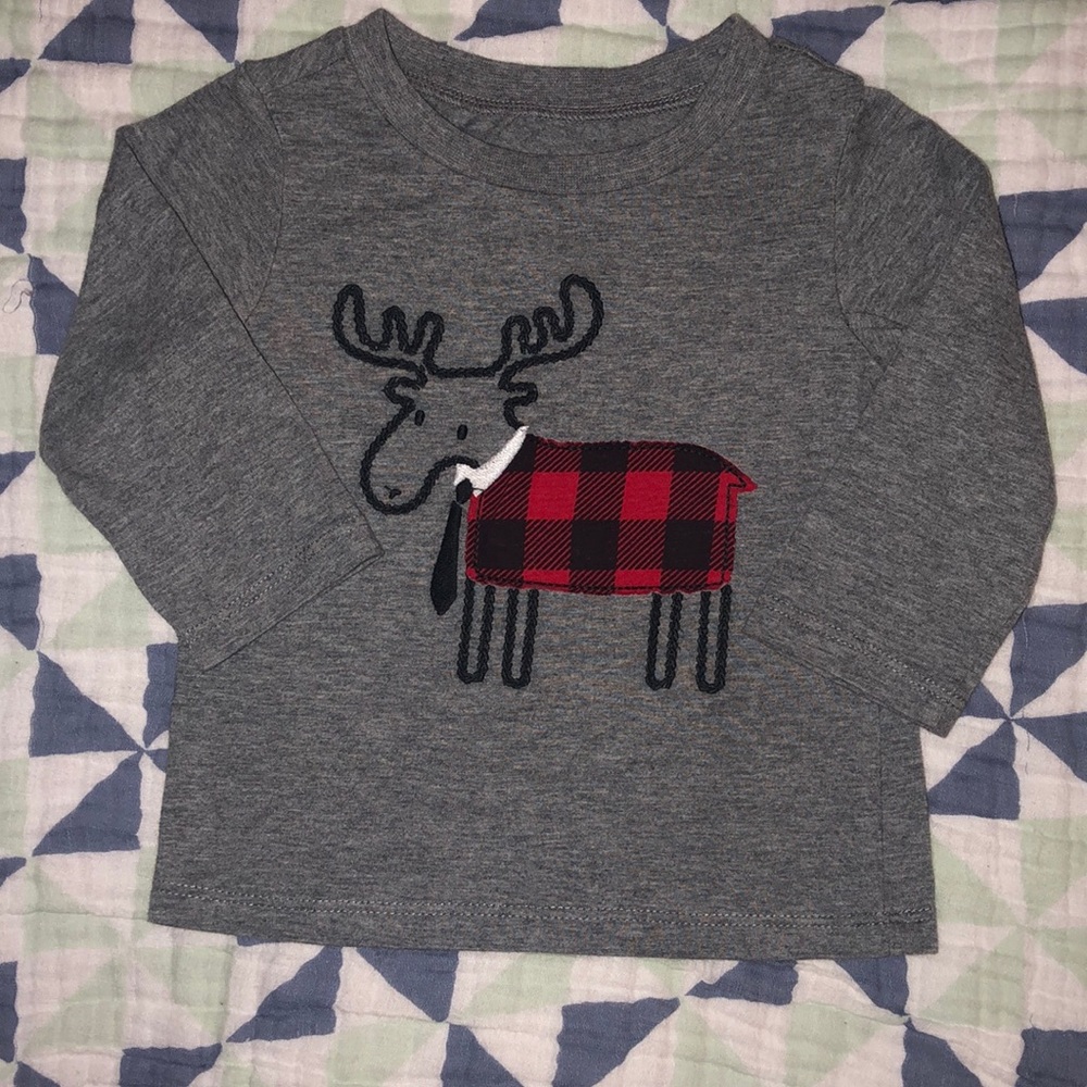 1st Impressions long sleeve tee shirt, 6-9 mons